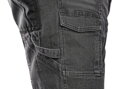 Kraťasy jeans CXS MURET, pánské, šedo-černá