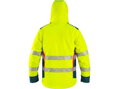 Bunda CXS BEDFORD WINTER, výstražná, zimní, pánská, softshell, žluto-petrolová