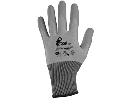 Rukavice CXS HYBRA-TECH RESOLUTE, máčaná v latexe s pieskovou úpravou, blister, veľ. 06