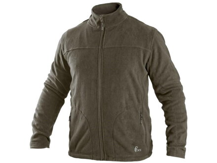 Mikina CXS GRANBY, pánska, fleece, khaki, veľ. S