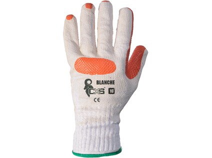 Rukavice CXS BLANCHE, máčené v latexu