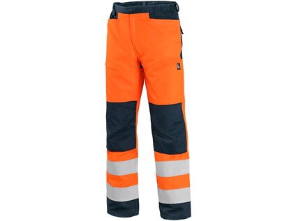 Kalhoty CXS HALIFAX, výstražné se síťovinou, pánské, oranžovo-modré Kalhoty CXS HALIFAX, výstražné se síťovinou, pánské, oranžovo-modré